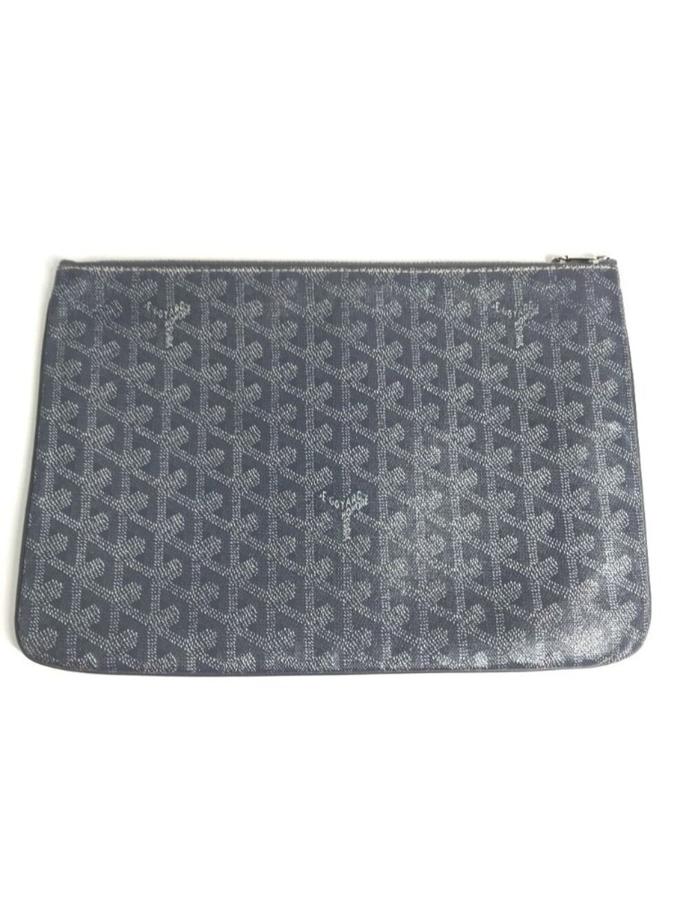Goyard Clutch Sena MM Leather Gray